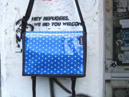 Bags made from tarpaulin with a lid of waterproof fabrics in 5 sizes